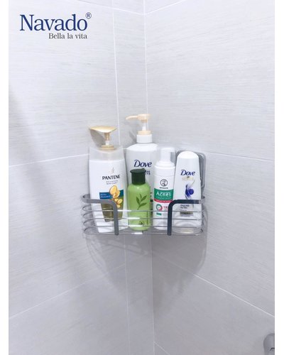 Kệ góc inox phòng tắm dán tường cao cấp GS-5010
