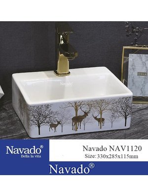 Chậu lavabo rửa mặt decor NAV 1120