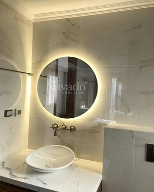 Gương nhà tắm hiện đại có đèn led