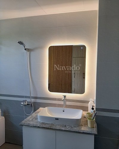Gương đèn led nhà tắm Hà Nội cao cấp